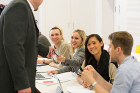 Студенты Венского экономического университета на занятиях