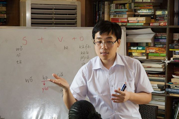 На уроке в Capital Мandarin 