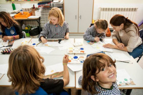 На уроке в International School of Barcelona