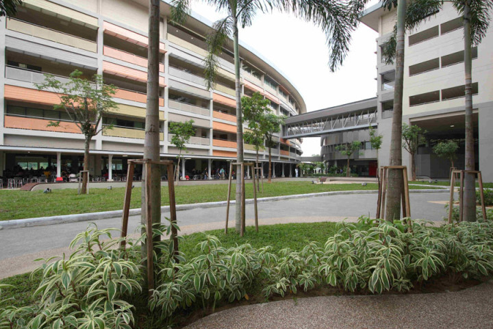 Вид на университетское кафе