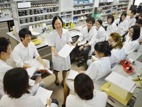 На занятиях в National University of Singapore