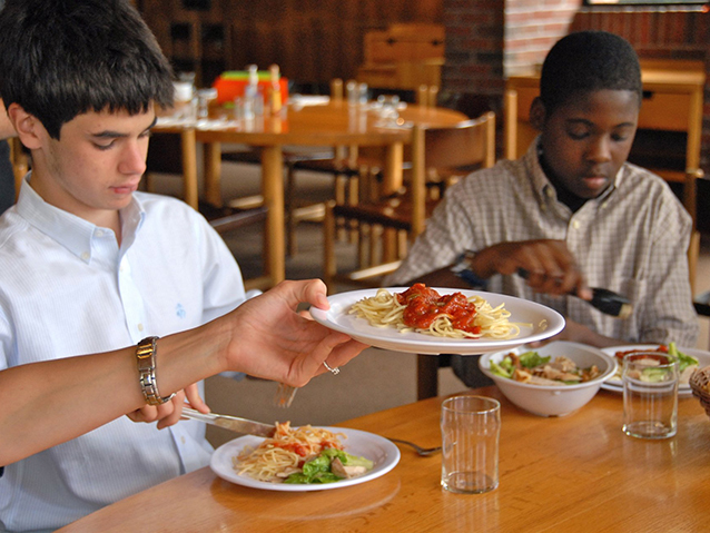 Обед в Eaglebrook School