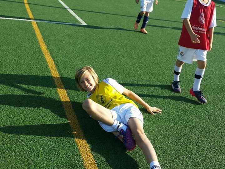 На тренировке