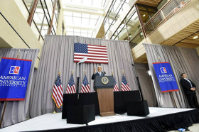 Выступление президента США в American University
