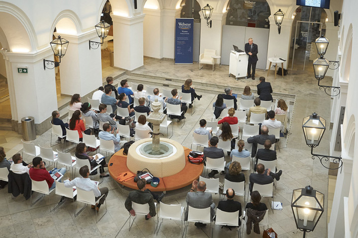В Webster University, Vienna