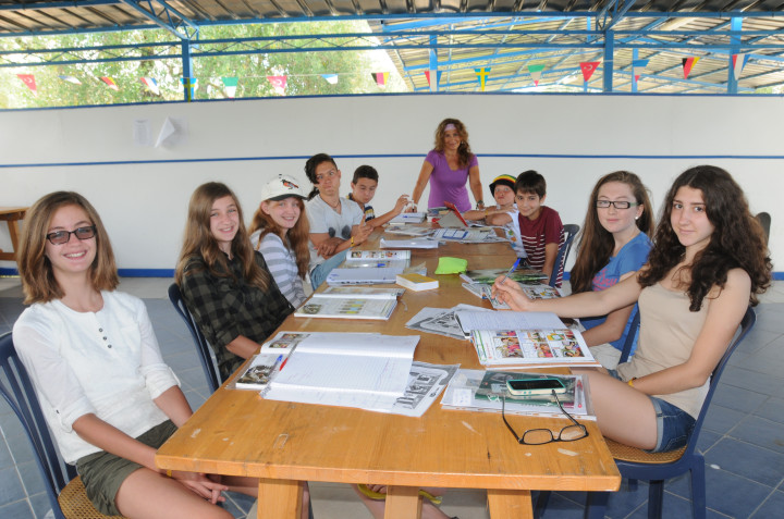 На занятиях