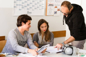 На занятиях