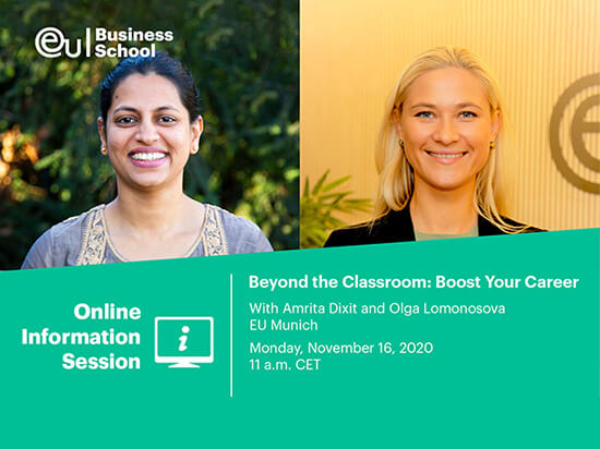 Вебинар EU Business School «Beyond the classroom: boost your career»